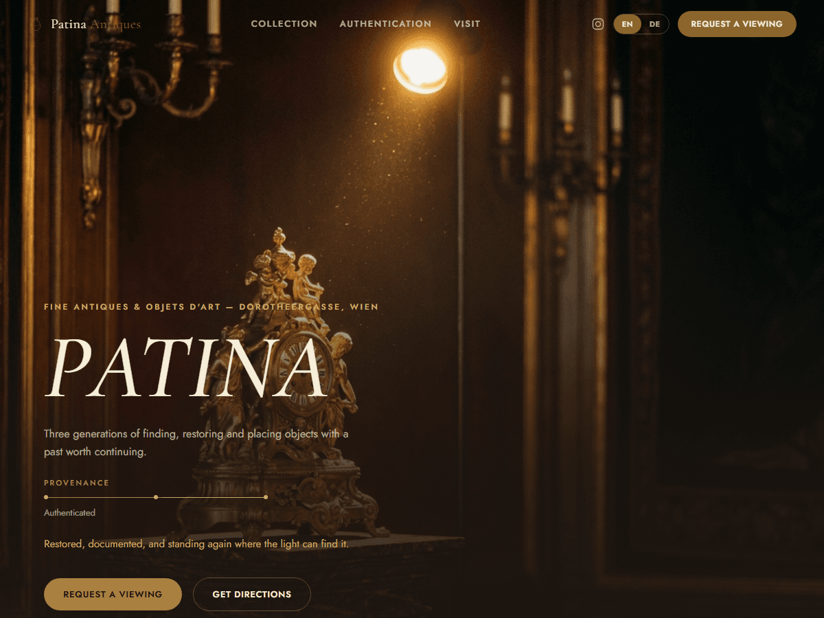 Retail & Boutique — homepage preview