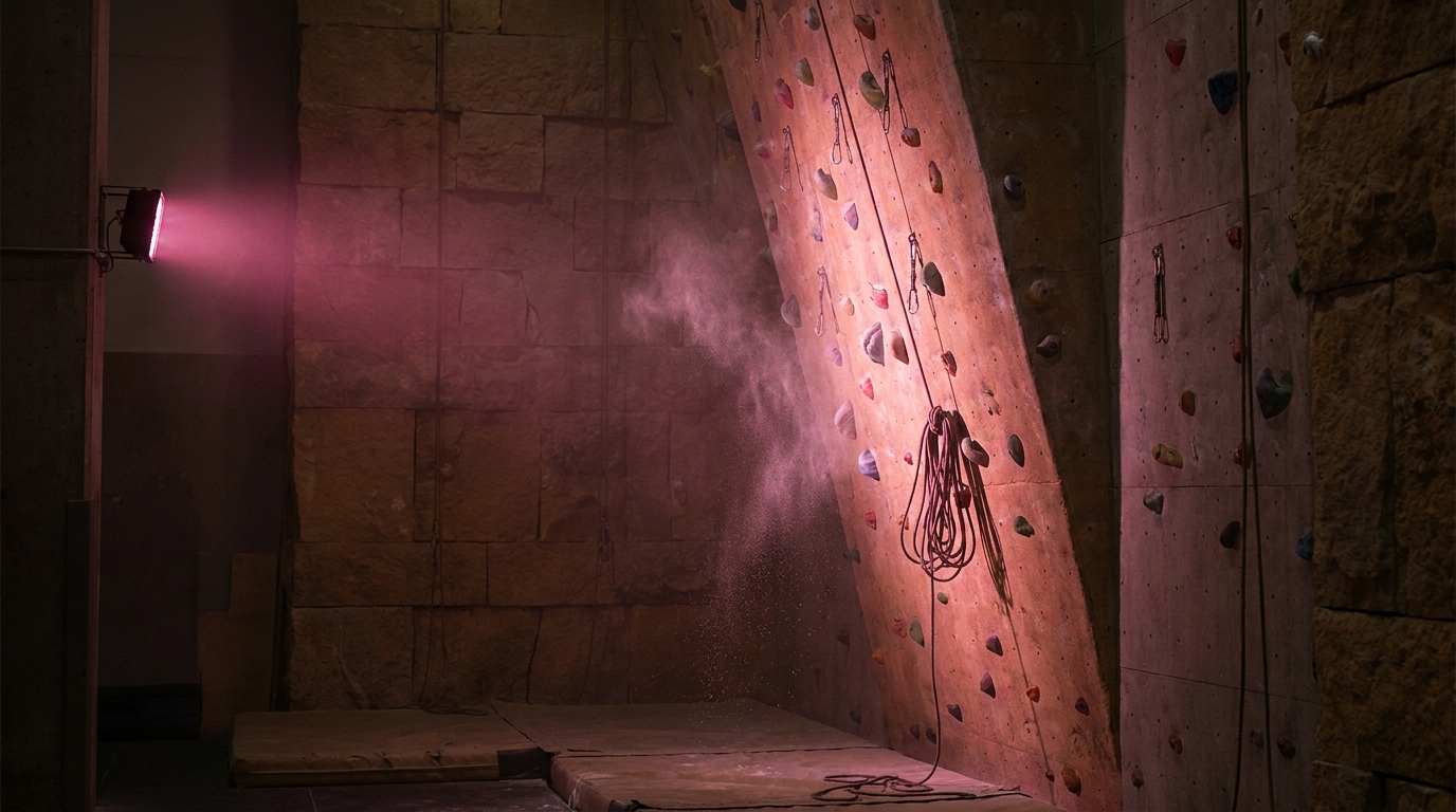 The bouldering wall at VERTIKAL